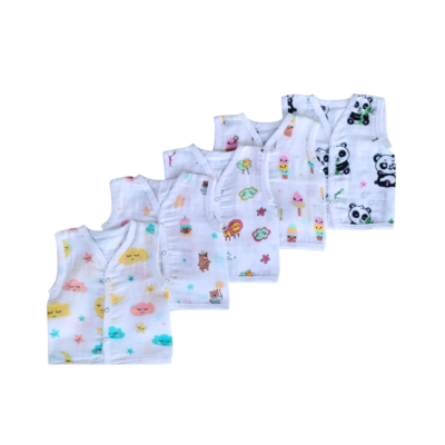 soft muslin jabla button combo for newborn babies