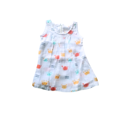 Frock Zip – Cute Crabs Design Zip-Up Baby Wear