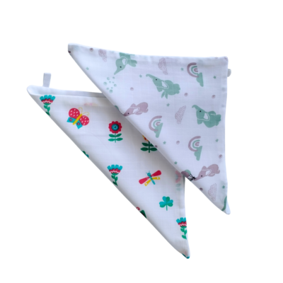 Wipes 3 Layer Combo – Elephant & Butterfly Print Pack of 2