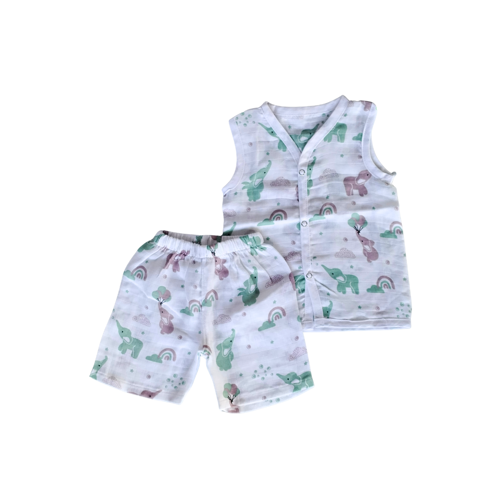Coord Set – Elephant Design Baby Style Wear