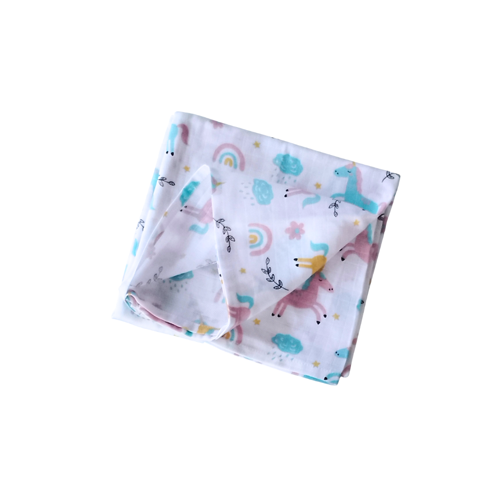 Baby Bath Towel – Unicorn Soft Muslin Wrap