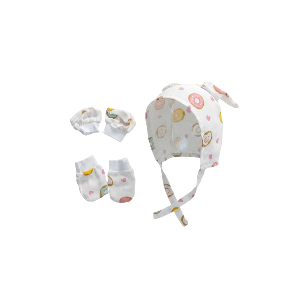 Cap Mitten Booty – Donuts Design Baby Wear