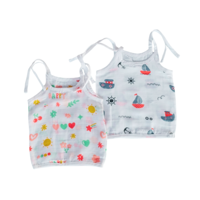 Knot Jabla Combo Pack of 2 – Happy Heart & Boat Design Baby Wear