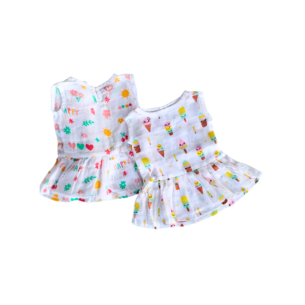 Frock Button – Heart & Ice Cone Design Pack of 2