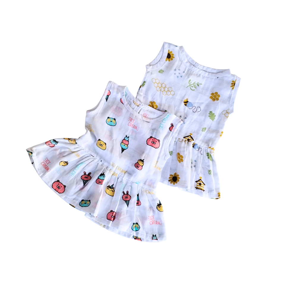 Frock Button – Ice Cream & Honey Bee Design Pack of 2