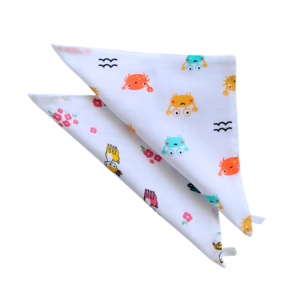 Wipes 3 Layer Combo – Deer & Crabs Print Pack of 2