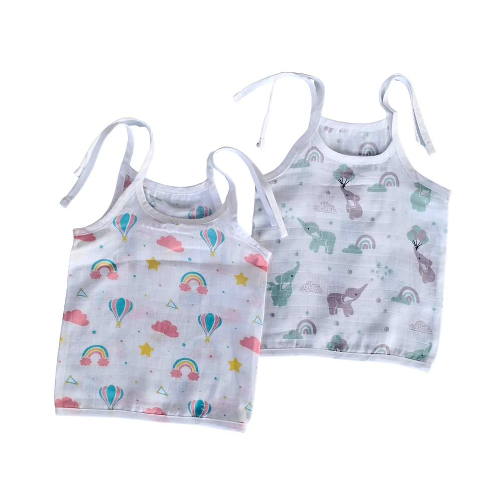 Knot Jabla Combo Pack of 2 – Rainbow & Elephant Design Baby Wear